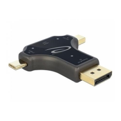 Adaptor Delock 64060, USB-C/DisplayPort/Mini DispalyPort - HDMI, Black