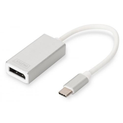 Adaptor Digitus Graphic, USB-C - Displayport, White