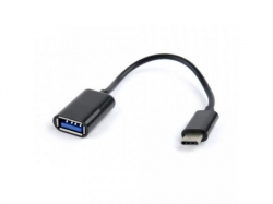 Adaptor Gembird, USB male - USB C OTG female, 0.2 m, Black