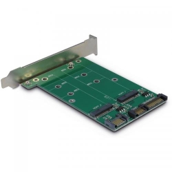 Adaptor Inter-Tech KT005A 1x SATA Male - 2x M.2 SATA SSD