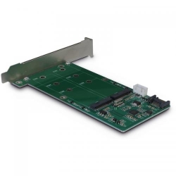 Adaptor Inter-Tech KT022A 1x SATA Male - 2x M.2 SATA SSD