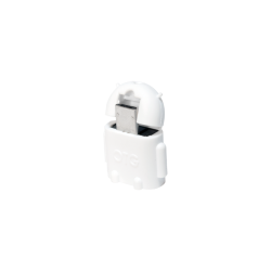 Adaptor LogiLink Micro USB B/Male - USB A/Female OTG, White