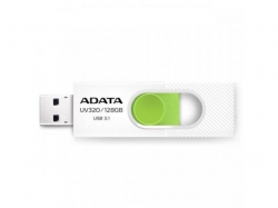 Stick Memorie AData UV320 128GB, USB 3.1, White-Green