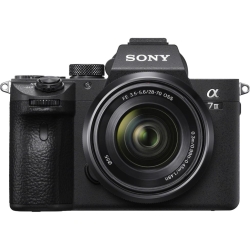 Aparat foto Mirrorless Sony Alpha A7III, 24.2 MP, Full-Frame, E-Mount, 4K HDR, 4D Focus, Wi-Fi, NFC, ISO 100-51200, Negru + Obiectiv SEL2870 28-70 mm