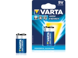 Baterie alcalina 6LR61 (9V) 4922 Varta High Energy BAT-6LR61HE-BL-VAR