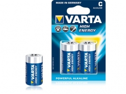 Baterie alcalina Baby (C R14) 1.5V 4914 Varta High Energy BAT-LR14-HE-BL2-VAR