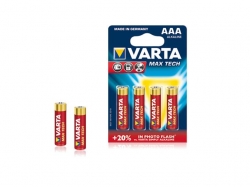 Baterie alcalina Micro (AAA R03) 1.5V 4703 Varta Max Tech BAT-LR03-MT-BL4-VAR