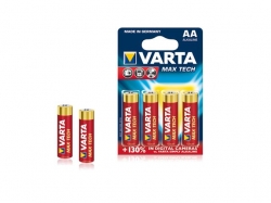 Baterie alcalina Mignon (AA R6) 1.5V 4706 Varta Max Tech BAT-LR6-MT-BL4-VAR