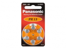 Baterie auditiva zinc-air 1.4V 310mAh V13 HA13 PR48 PR13 Panasonic BAT-V13-BL6-PAN