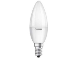 Bec Led Osram, E14, LED VALUE Classic B, 5.7W (40W) 230V, lumina neutra (4000K), 470 lumeni, durata de viata 10.000 ore, clasa energetica A+