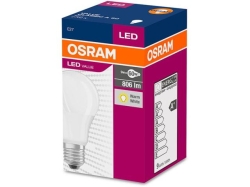 Bec Led Osram, LED VALUE CLASSIC A, E27, 8.5W (60W), lumina calda (2700K), 806 lumeni, 220-240V, durata de viata 15000 ore, clasa energetica A+