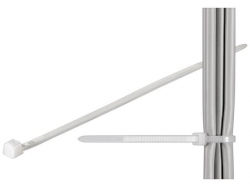 Brida (colier) 2.6x160mm, plastic, transparenta, pentru cabluri 160-2,6-BU100
