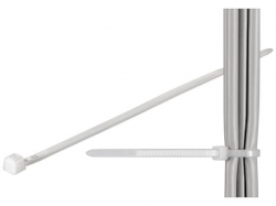 Brida (colier) 2.6x200mm, plastic, transparenta, pentru cabluri 200-2,6-BU100