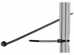Brida (colier) 3.5x290mm, plastic, negru, pentru cabluri de exterior 290-3,5-WR-BU100