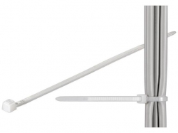 Brida (colier) 3.5x290mm, plastic, transparenta, pentru cabluri 290-3,5-BU100