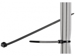 Brida (colier) 4.5x290mm, plastic, negru, pentru cabluri de exterior 290-4,5-WR-BU100