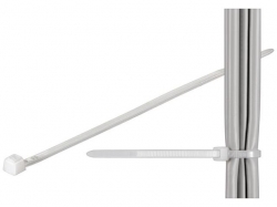 Brida (colier) 4.5x290mm, plastic, transparenta pentru cabluri 290-4,5-BU100