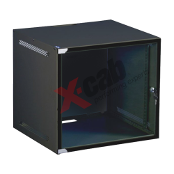 Cabinet metalic de perete 19”, tip rack wallmount, 4U 520x450mm, Xcab WS Negru