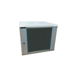 Cabinet Rack DATEUP 6U 600x450, dezasamblat, montare pe perete, usa din sticla, panouri laterale detasabile si securizate, gri, MP.6406.9000