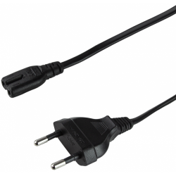 Cablu alimentare Logilink CP092, Euro Plug - C7, 1.8m, Black