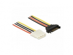 Cablu alimentare Delock SATA 15 pin male - Molex 4 pin female, 1 m