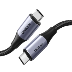 Cablu alimentare si date Ugreen US355, USB Type-C la USB Type-C 100W, USB 3.1, 10Gbps, 1m, Negru - 80150
