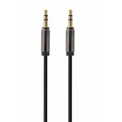 Cablu audio Gembird CCAP-444-1M, 3.5mm jack - 3.5mm jack, 1m, Black