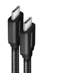 Cablu AXAGON USB-C  la USB-C 3.2 Gen 2, 2m, PD 100W, 5A, 4K HD, Aluminiu, Impletit, Negru