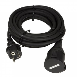 Cablu de alimentare Logilink LPS102, Schuko - Schuko. 5m, Black