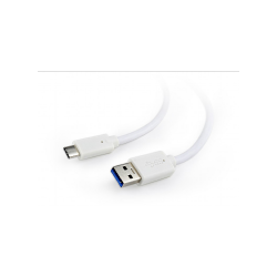 Cablu de date Gembird CCP-USB3-AMCM-6-W, USB 3.0 - USB-C, 1.8m, White