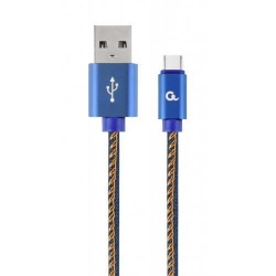 Cablu de date Gembird USB-C - USB 2.0, 2m, Blue, CC-USB2J-AMCM-2M-BL
