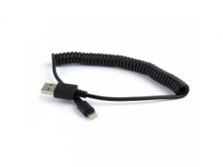 Cablu de date Gembird, USB - Lightning, 1.5 m, Black