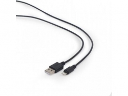 Cablu de date Gembird, USB - Lightning, 3m, Black