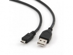 Cablu de date Gembird, USB - microUSB, 0.1m, Black