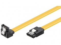 Cablu de date HDD SATA6 L la SATA6 L 90° cu clip, 50cm 90D-C/0,5-BU