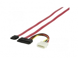 Cablu de date SATA 3.0 + Cablu de alimentare 1M Konig; Cod EAN: 5412810141074