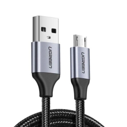 Cablu de date Ugreen US290, USB - microUSB, 1.5m, Black