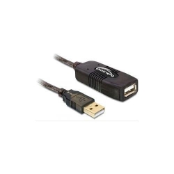 Cablu Delock Extension USB 2.0 Male - USB 2.0 Female, 20m, Black