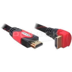 Cablu Delock HDMI Male - HDMI Male, Ethernet, 1m, Black-Red