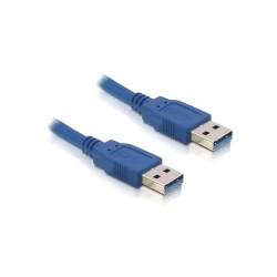 Cablu Delock USB 3.0 Male - USB 3.0 Male, 1.5m, Blue
