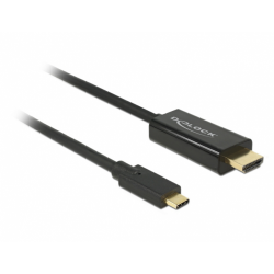 Cablu Delock USB-C Male - HDMI Male, 2m, Black