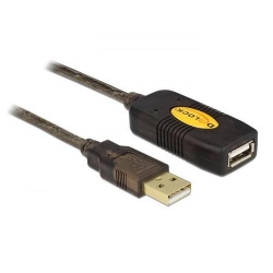 Cablu Delock USB Male - USB Female, 30m, Black