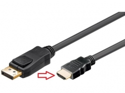 Cablu DisplayPort la HDMI 5m DP tata la HDMI A tata MMG/5,0-BU