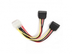 Cablu Gembird CC-SATA-PSY-0.3M,  2 x SATA - 1 x 5 1/4