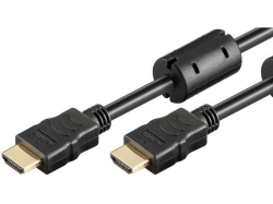 Cablu HDMI 1m HS (viteza inalta) HDMI tata la HDMI tata V1.4 contacte aurite, cu ferita EFG/1,0-BU