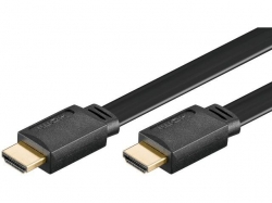 Cablu HDMI 5m HS (viteza inalta) HDMI A tata la HDMI A tata plat V1.4 contacte aurite, plat EGFL/5,0-BU