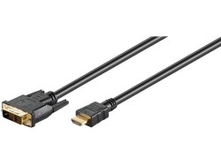 Cablu HDMI/DVI-D 5m HDMI tata la DVI-D (18+1) tata 51582