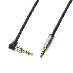Cablu LogiLink CA11300, Jack 3.5mm - Jack 3.5mm, 3m, Blue