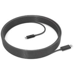 Cablu Logitech 939-001799, USB - USB-C, 10m, Black