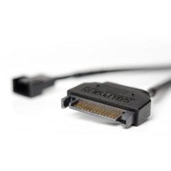 Cablu Noctua NA-SAC5, SATA male - 4-pin female, 0.3m, Black